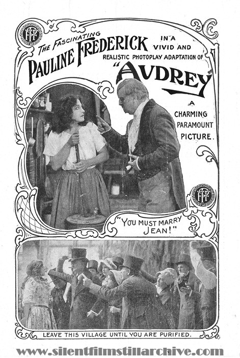 Herald for AUDREY (1916) with Pauline Frederick and Charles Waldron