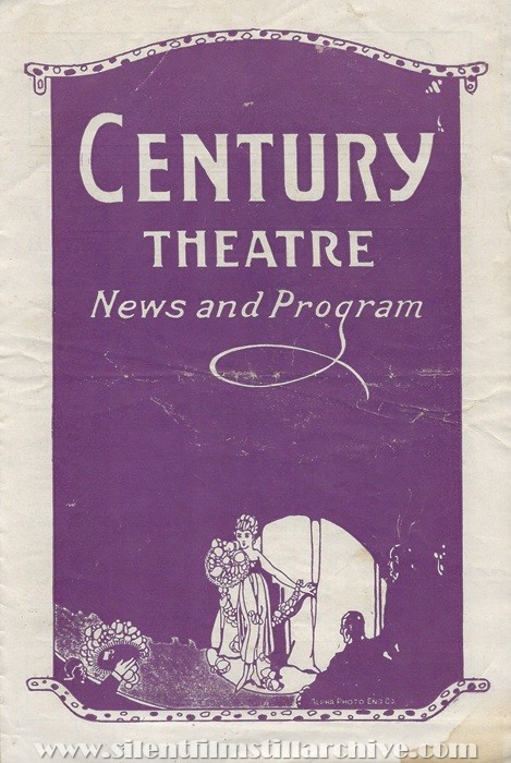 Baltimore, Maryland, Century Theatre program for March 19, 1923