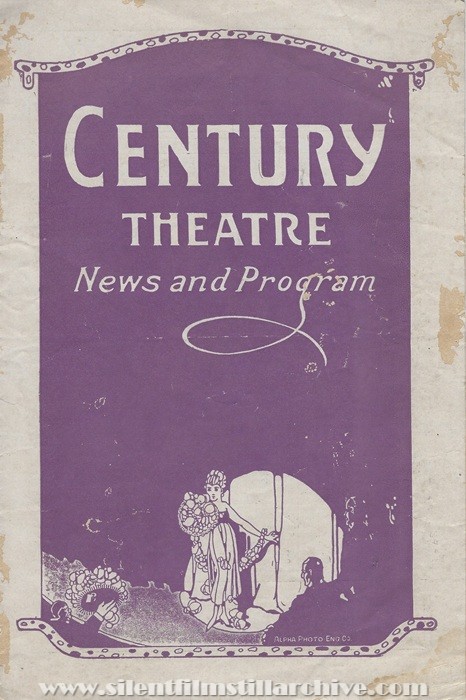 Baltimore, Maryland, Century Theatre program for May 14, 1923