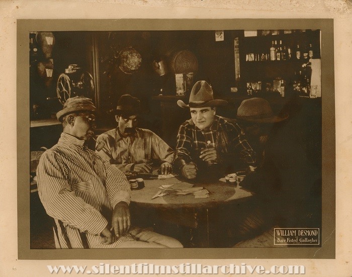 Lobby card for BARE-FISTED GALLAGHER (1919) with William Desmond