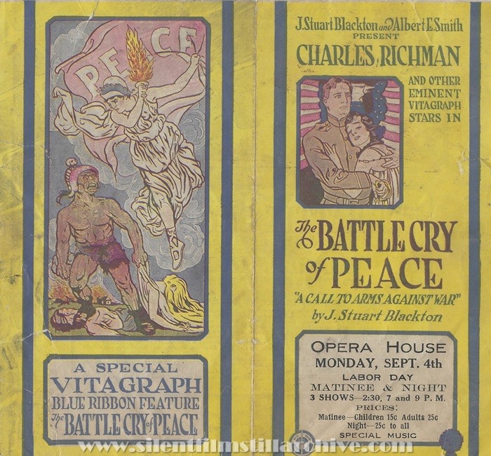 Herald for THE BATTLE CRY OF PEACE (1915) with Charles Richman.
