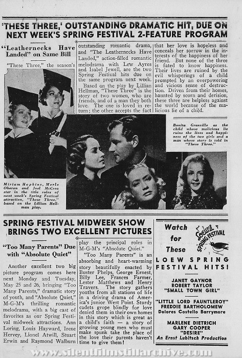 Loew's Warwick Theatre, Theatre program, May 15, 1936