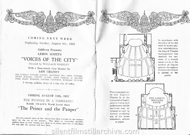 Capitol Theater Program