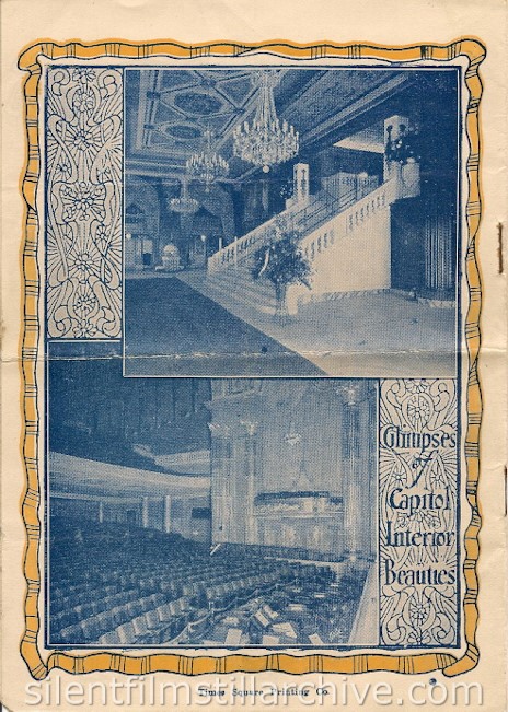 Capitol Theatre Program