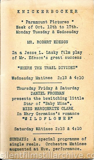 Cleveland Knickerbocker Theatre postcard