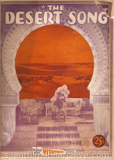 DESERT SONG (1929) program