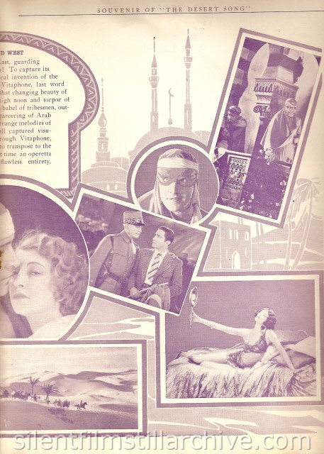 DESERT SONG (1929) program