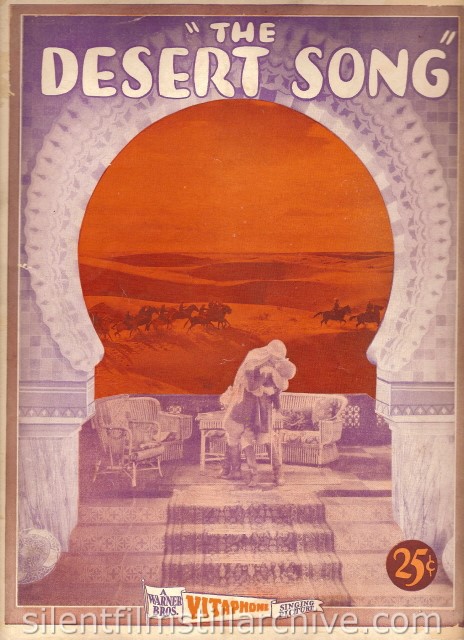 DESERT SONG (1929) program