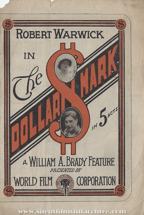 Herald for THE DOLLAR MARK (1914) with Robert Warwick
