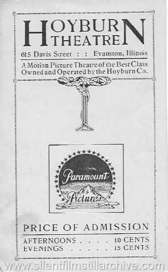 Evanston Hoyburn Theatre program