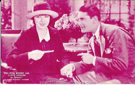 Postcard for IRENE (1926) with Colleen Moore and Lloyd Hughes.