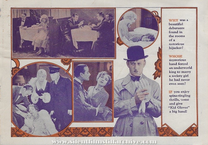 Advertising herald for KID GLOVES (1929) with Conrad Nagel and Lois Wilson