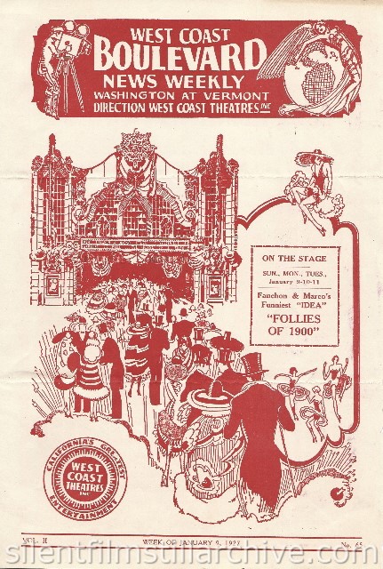 Los Angeles Boulevard Theatre program