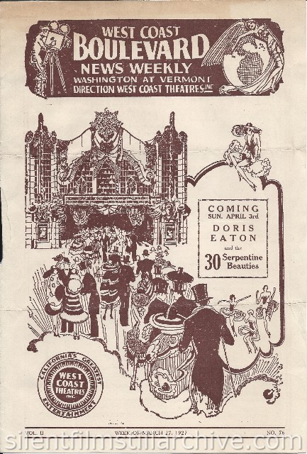 Los Angeles Boulevard Theatre program