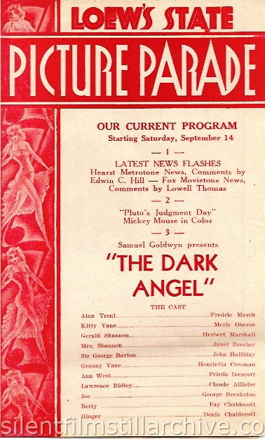 Loew's State Theatre program, September 14, 1935