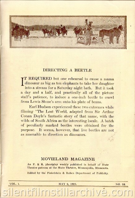 State Theatre program, Minneapolis, Minnesota, USA (Movieland Magazine)