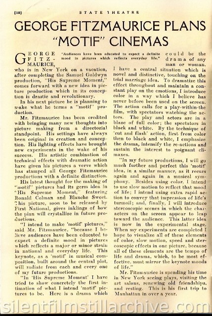 State Theatre program, Minneapolis, Minnesota, USA (Movieland Magazine)