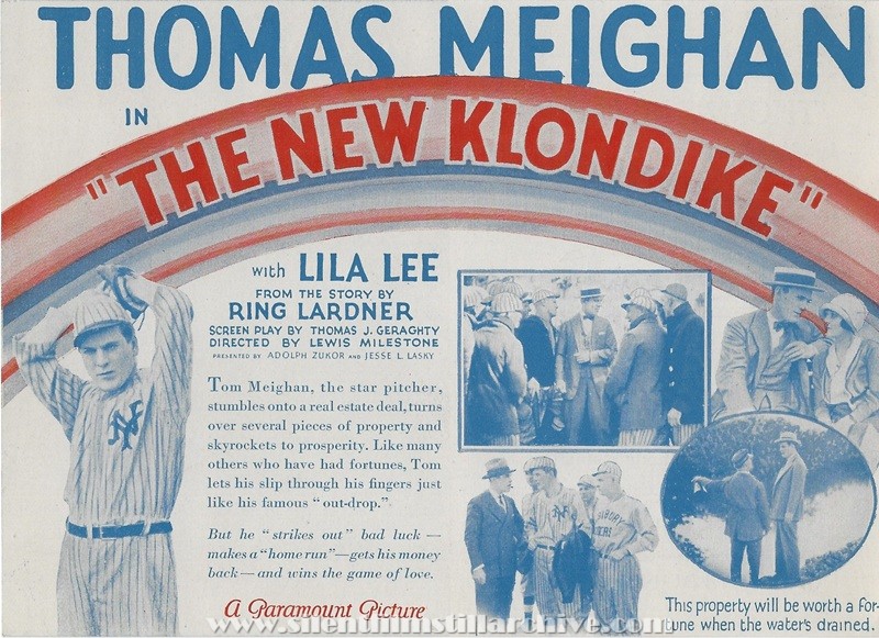 Herald for THE NEW KLONDIKE (1926) with Thomas Meighan