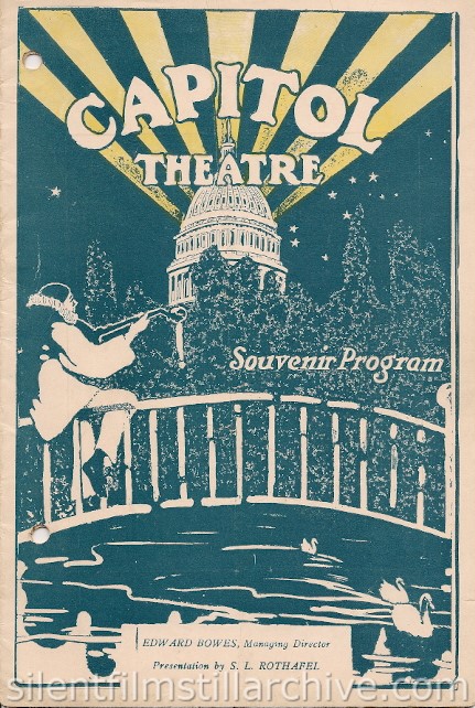 Capitol Theatre program