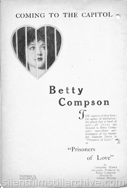 Capitol Theatre Program