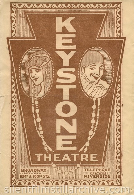 Keystone Theatre program