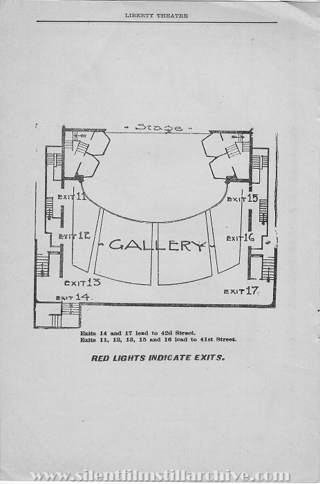 New York Liberty Theatre program for THE FALL OF A NATION (1916), week of June 19, 1916