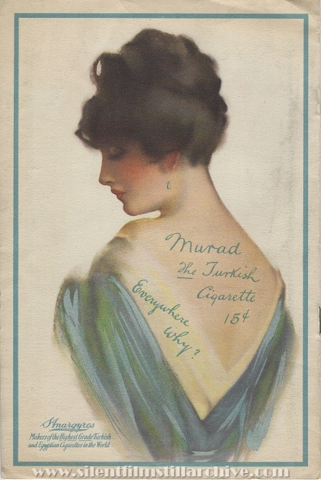 New York Liberty Theatre program for THE FALL OF A NATION (1916), week of June 19, 1916