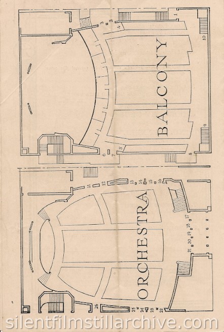 Rialto Theatre, New York City program