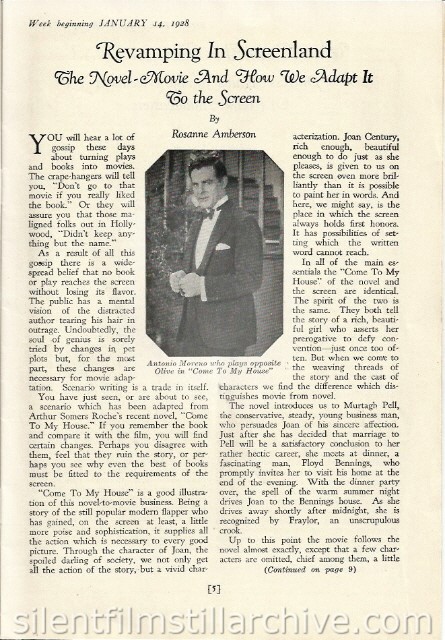 Roxy Theatre program