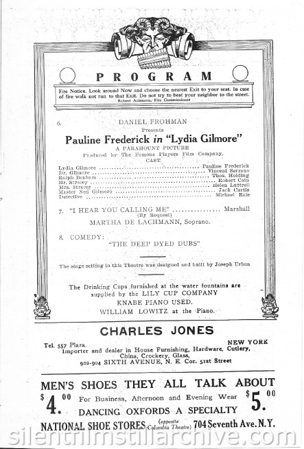 Strand Theatre Program