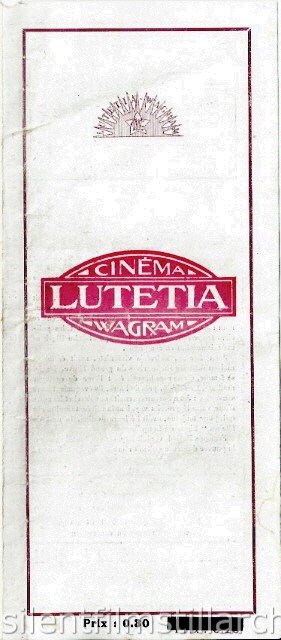 Lutetia Cinma, Paris, France program for the week of June 14, 1918