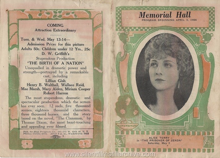 Paxtonville Memorial Hall program