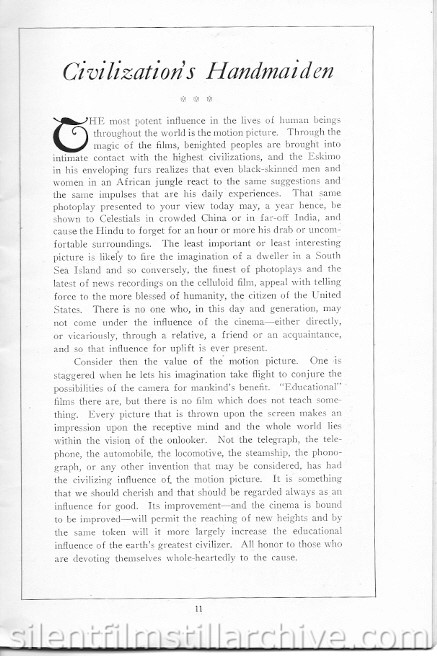 Aldine Theatre program, Philadelphia, Pennsylvania, USA