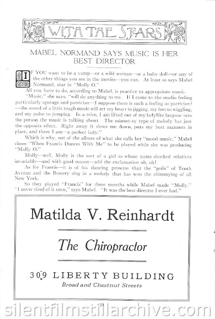 Aldine Theatre program, Philadelphia, Pennsylvania, USA