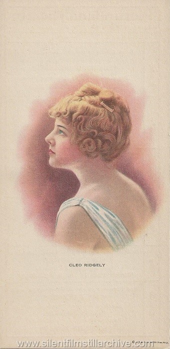 Pictureland Theatre program with Cleo Ridgely