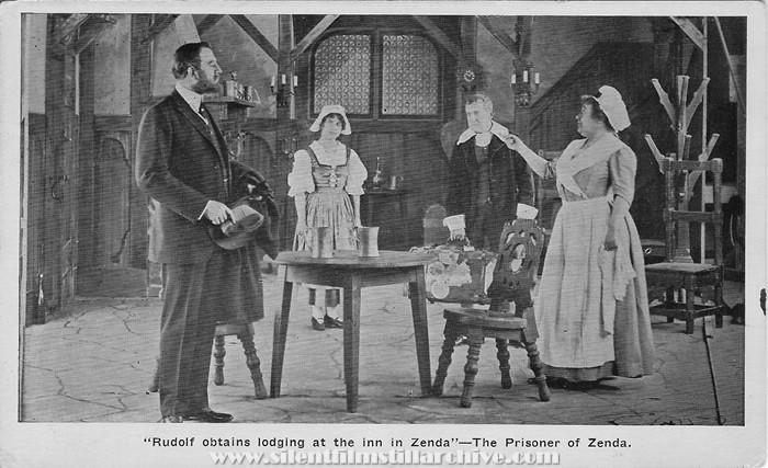 PoPostcard for THE PRISONER OF ZENDA (1913) with James K. Hackett