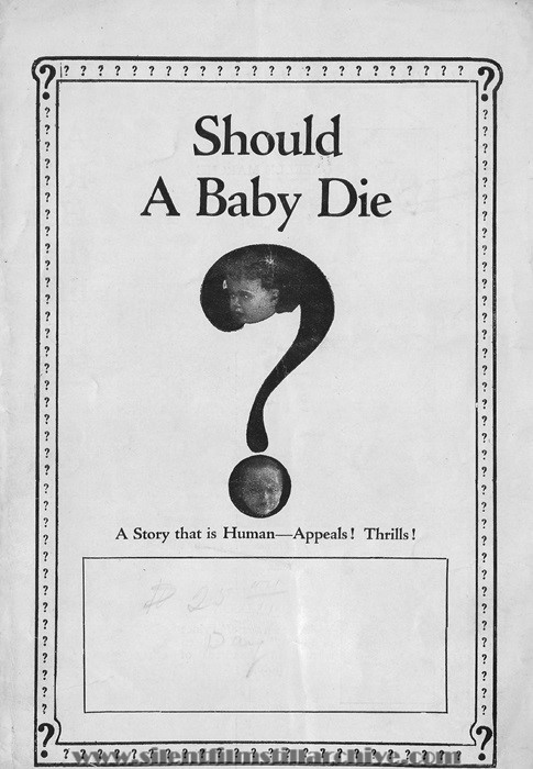 Herald for SHOULD A BABY DIE? (1916) with Arthur Donaldson and Gazelle Marche