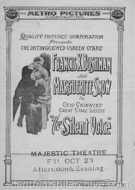 THE SILENT VOICE (1915) movie herald