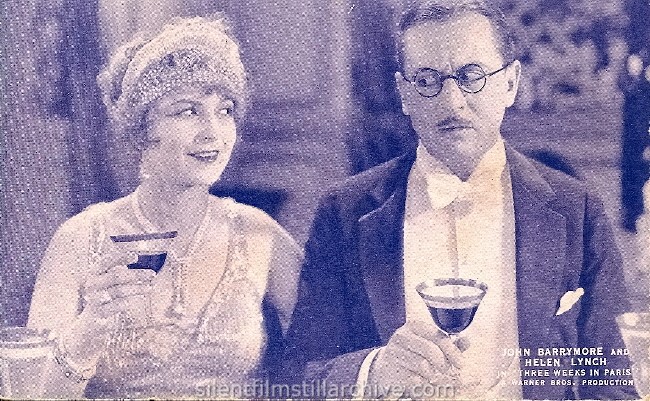 Helen Lynch and Matt Moore in THREE WEEKS IN PARIS (1925)