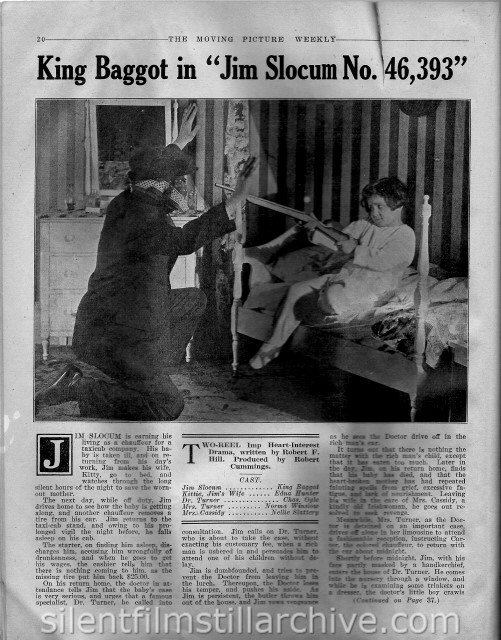 Moving Picture Weekly article on JIM SLOCUM NO. 46,393 (1916)