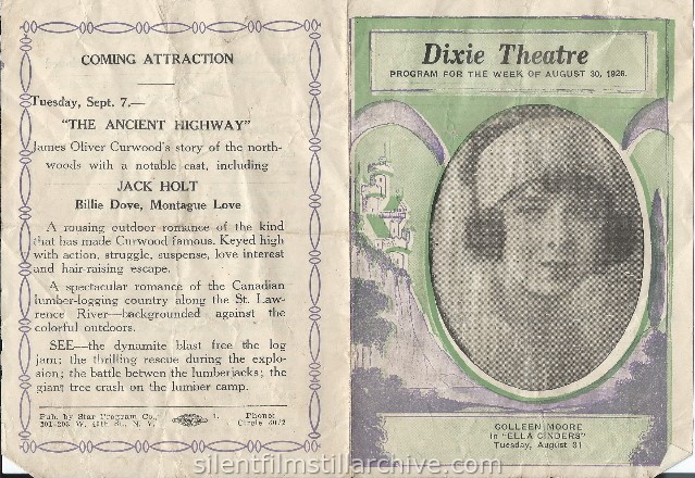 Vandalia, Illinois, DixieTheatre program