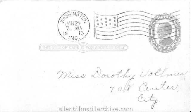 Washington Opera House postcard, 1915