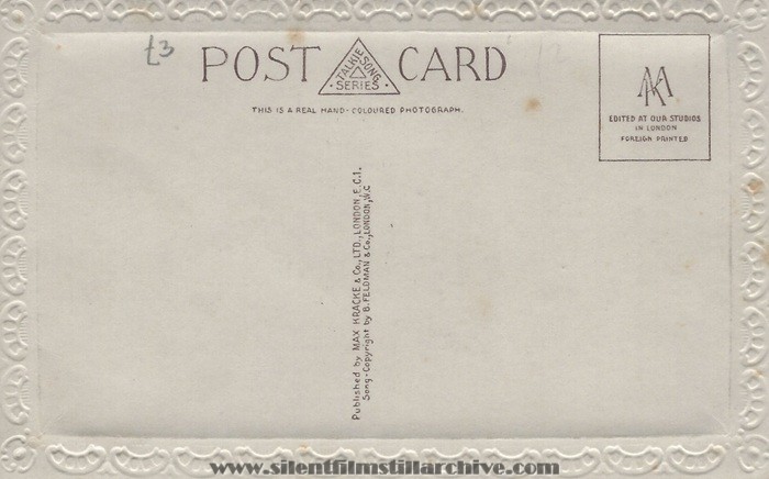 Talkie Song Series Postcard from Max Kracke & Co.