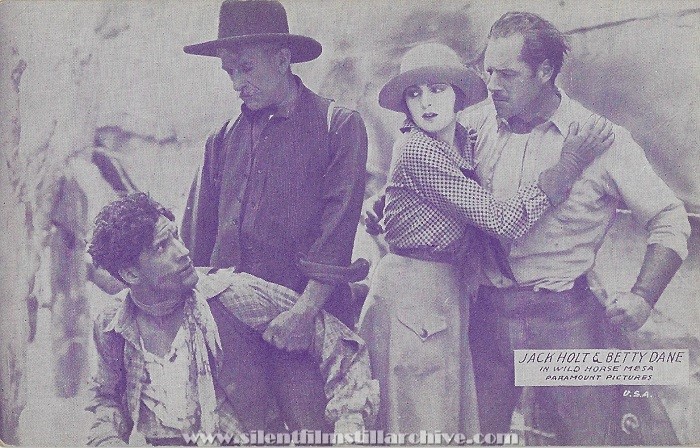 Postcard for WILD HORSE MESA (1925) with George Magrill, George Irving, Billie Dove and Jack Holt
