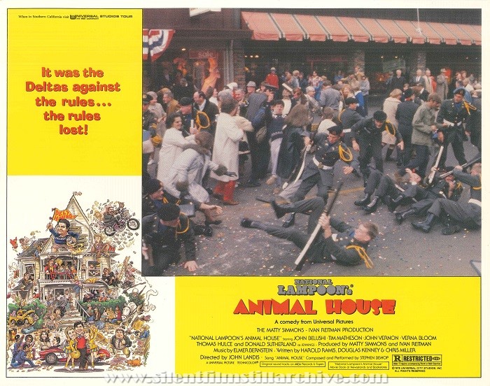 Lobby card for National Lampoon's ANIMAL HOUSE (1978) with Mark Metcalf