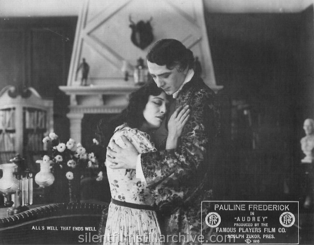 Pauline Frederick and Charles Waldron in AUDREY (1916)