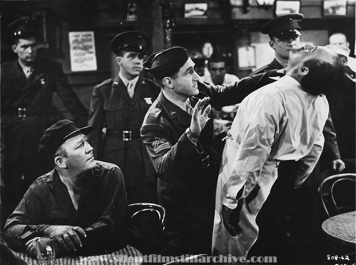 Carl Harbaugh and James Whitmore in BATTLE CRY (1955)