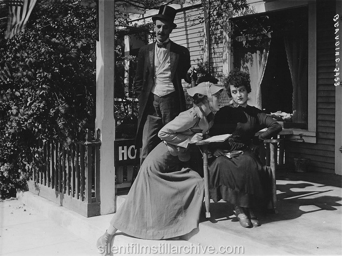 Billy Franey, Zasu Pitts and Lillian Peacock in THE BATTLING BELLBOY (1917)