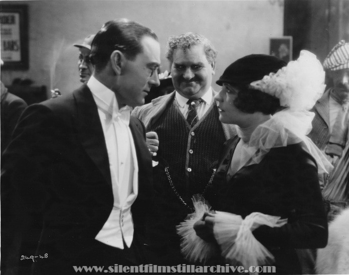 Owen Moore, Lionel Belmore, and Renée Adorée in THE BLACK BIRD (1926)