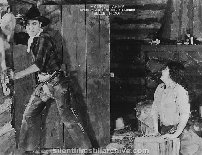 Harry Carey and Beatrice Burnham in BULLET PROOF (1920)